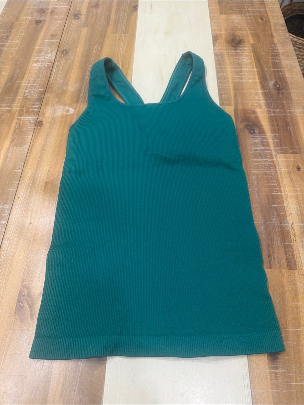 Velocity Teal Ribbed Racerback Tank